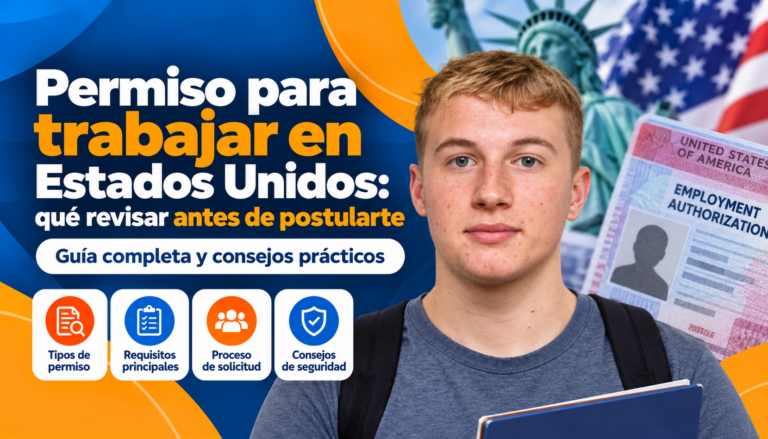 Permiso para trabajar en Estados Unidos: qué revisar antes de postularte