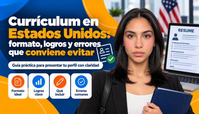 Currículum en Estados Unidos: formato, logros y errores que conviene evitar