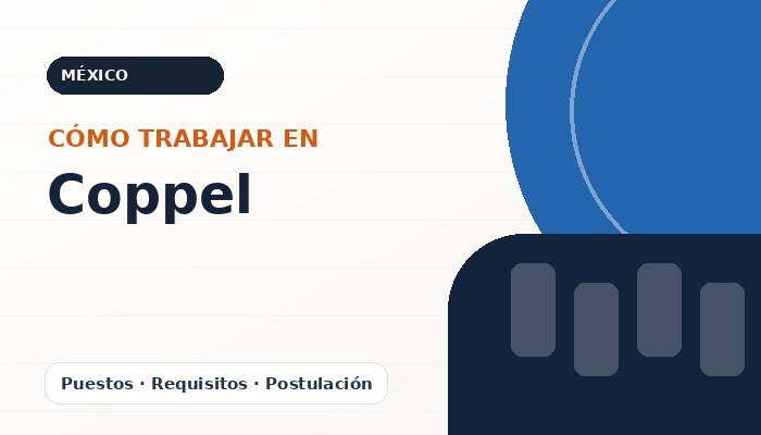 Imagen editorial ilustrativa de Coppel, guía de empleo CareerPort