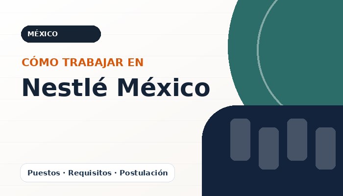 Imagen editorial ilustrativa de Nestlé México, guía de empleo CareerPort