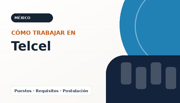 Imagen editorial ilustrativa de Telcel, guía de empleo CareerPort